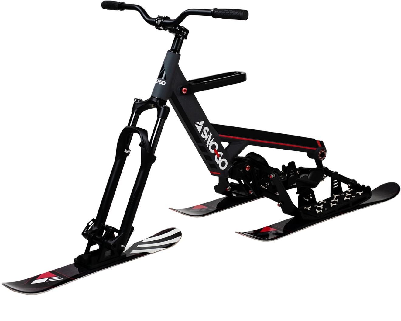 Snow go. Sno go bike. лыжный велосипед sno-go. снежный велосипед snowbike. подвески сноубайк.